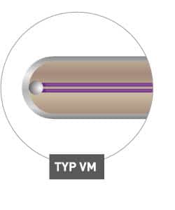 Mantelverschweißte Messstelle verjüngt Typ VM, Messstellen, mineralisolierte Mantelthermoelemente, Herstellung von ThermoExpert